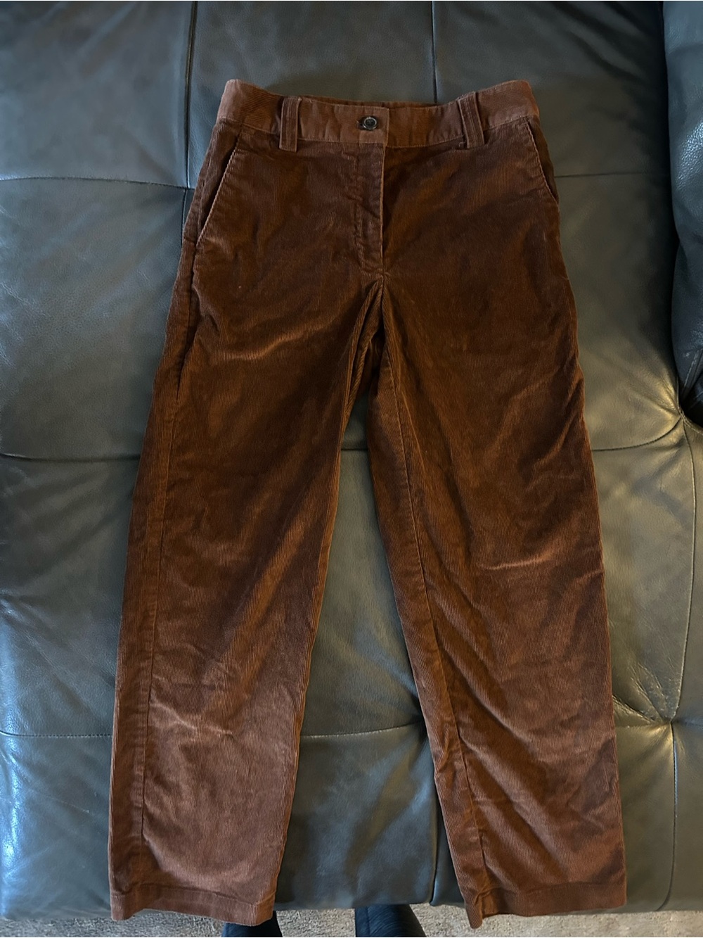 Sunday Best Brown Straight-Leg Corduroy Jeans